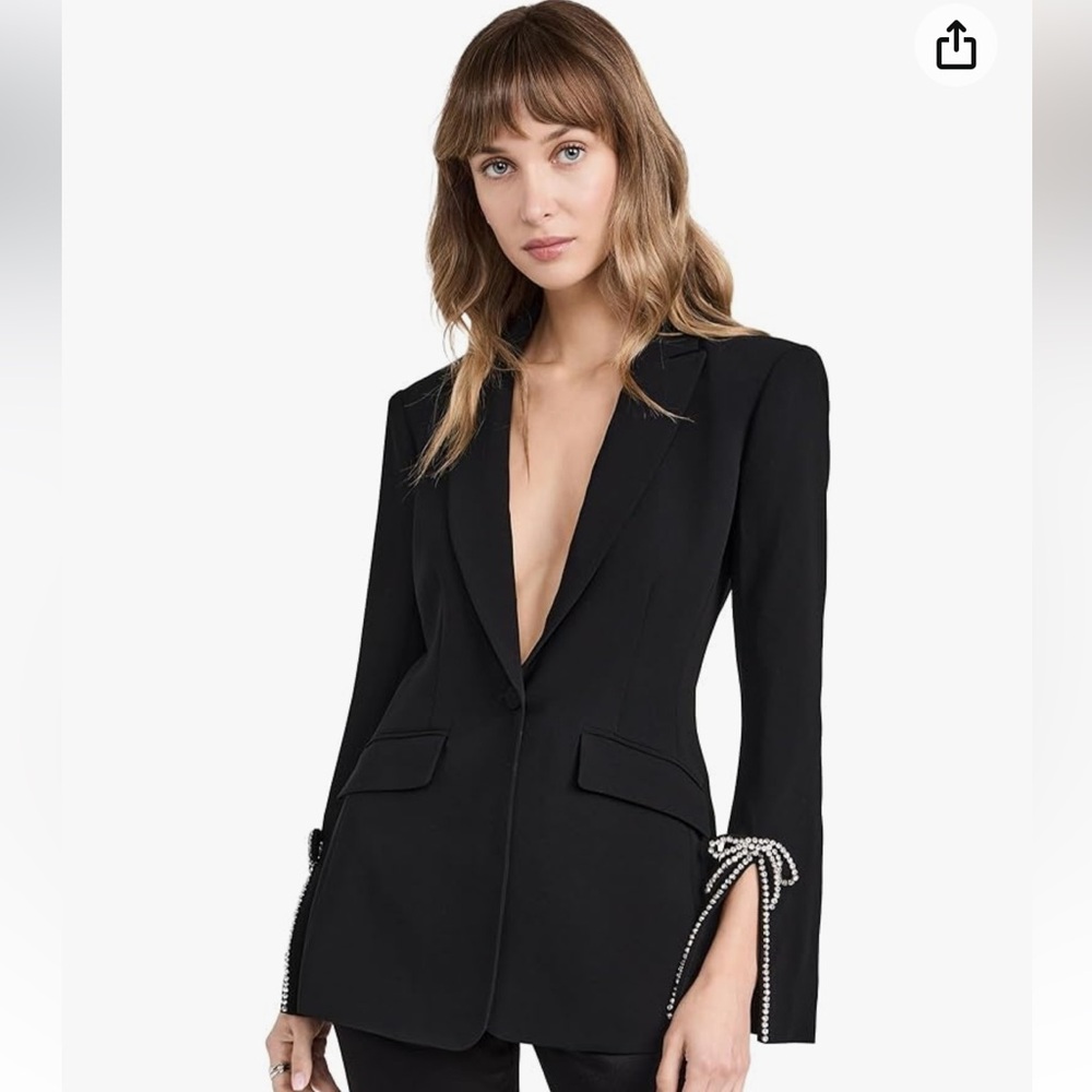 Cinq à Sept Women's Rhinestone Bow Cheyenne Blazer